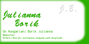 julianna borik business card